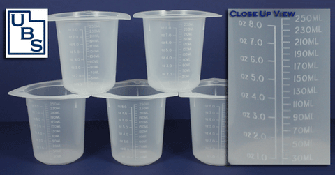 250 mL Graduated Poly Tri-pour Beakers