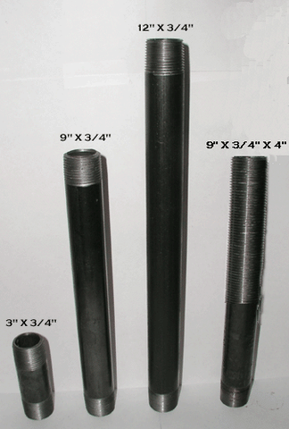 3/4" Black Steel Pipes