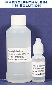 15 mL 1% Phenolphthalein Must ship Ground not postal