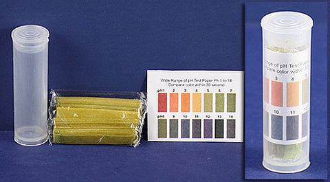 Portable pH Testing Strip Kit 1-14 range